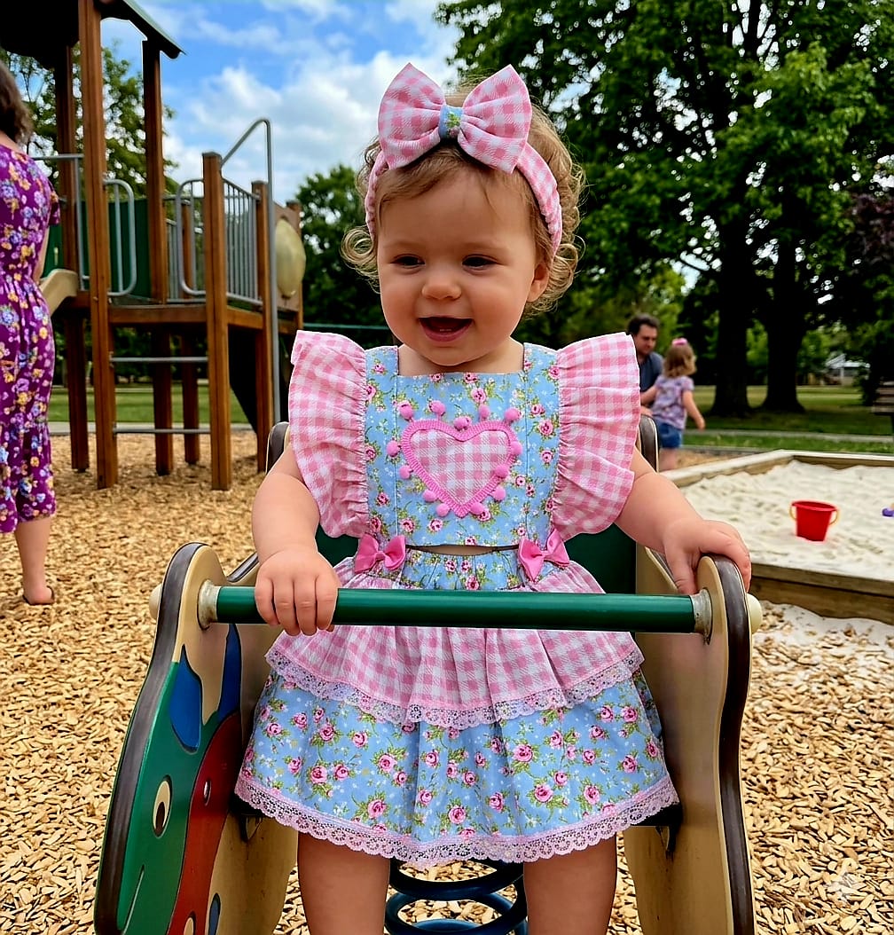 Romper Junino Floral Bebê Menina - Imagem 5