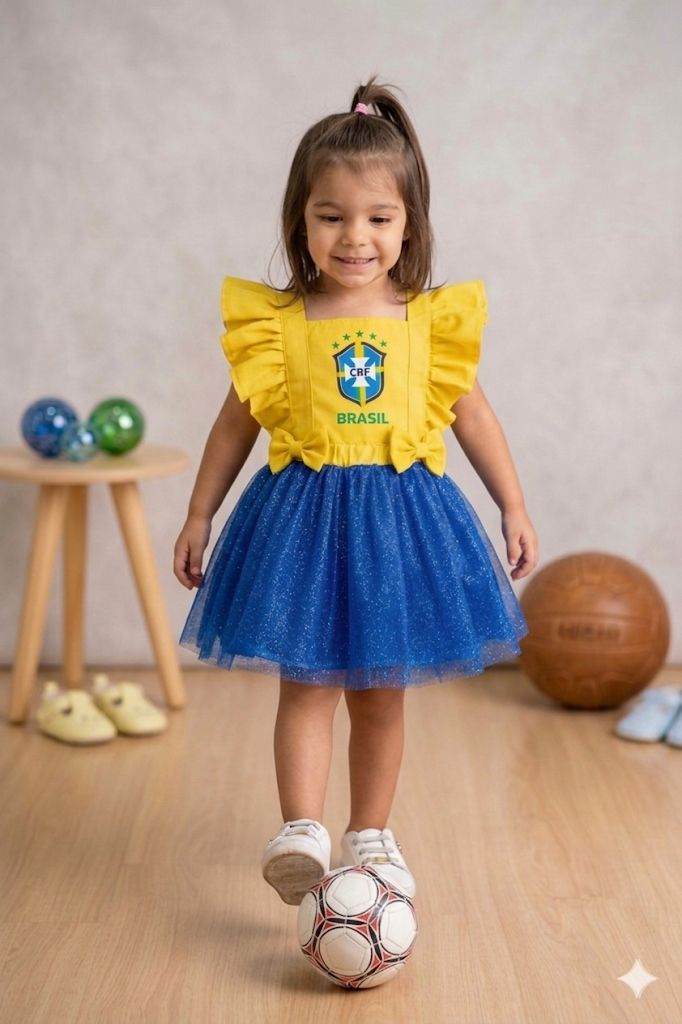 Romper Brasil bebê infantil - Imagem 4